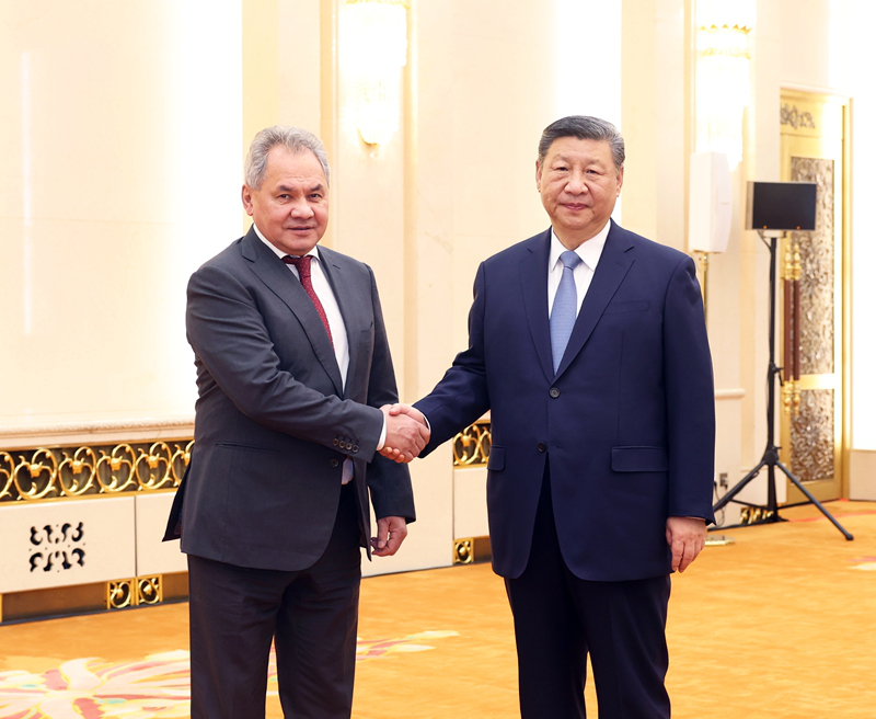 習(xí)近平會(huì)見俄羅斯聯(lián)邦安全會(huì)議秘書紹伊古